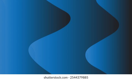 Abstract Blue Gradient Background Fluid Shapes Stock Vector (Royalty ...