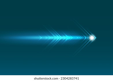 Abstract Speed Movement Arrows Digital Innovation Stock Vector (Royalty ...