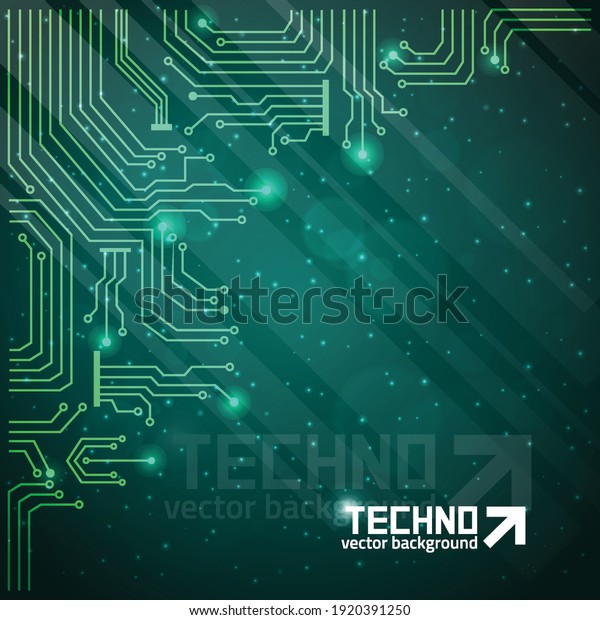 Abstract Technology Background Light Effect Stock Vector (Royalty Free