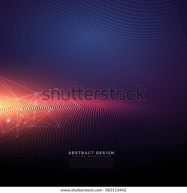 Abstract Technology Background Light Effect Stock Vector (Royalty Free