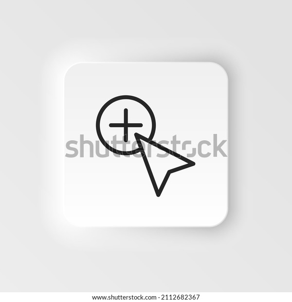 Add Copy Cursor Vector Icon Element Stock Vector (Royalty Free ...