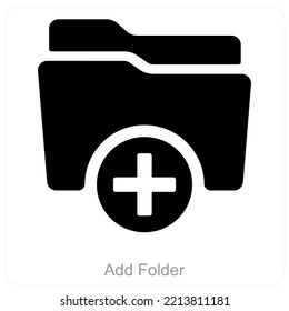 Add Folder Folder Icon Concept Stock Vector (Royalty Free) 2213811181 ...