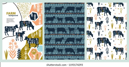 Agricultural Brochure Layout Design Example Backdrop Stock Vector agricultural-brochure-layout-design-example-backdrop-stock-vector