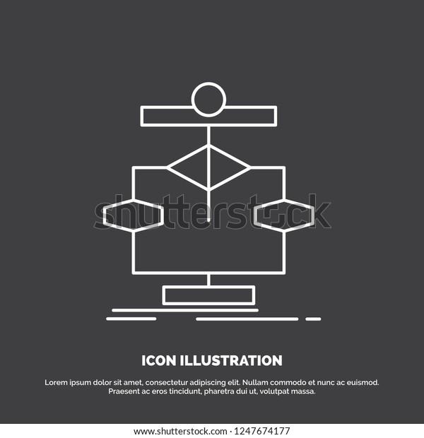 Algorithm Chart Data Diagram Flow Icon Stock Vector (Royalty Free ...