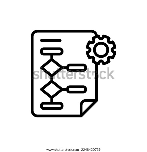 Algorithm Icon Vector Logotype Stock Vector (Royalty Free) 2248430739 ...