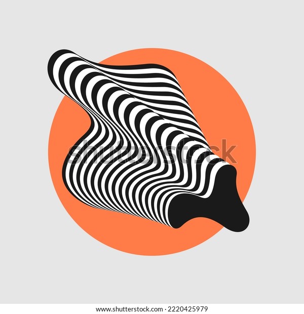 Amorphous Element Effect Visual Distortion Stock Vector (Royalty Free ...