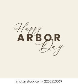 Arbor Day Card Background Vector Illustration Stock Vector Royalty