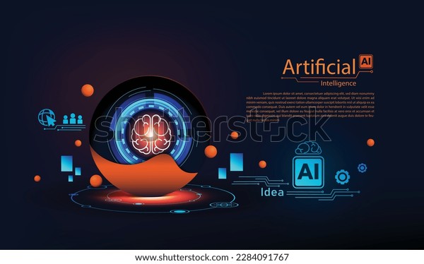 Artificial Intelligence Data Science Icon Element Stock Vector (Royalty ...