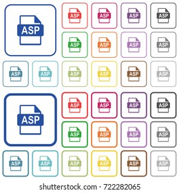 Asp File Format Color Flat Icons 스톡 벡터(로열티 프리) 722282065 | Shutterstock