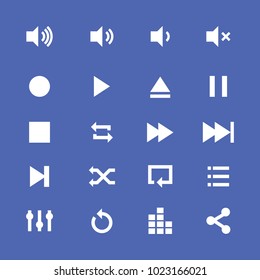 Audio Video Control Iconsmedia Control Buttons Stock Vector (Royalty ...