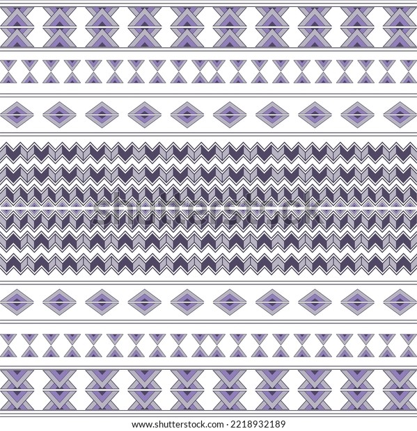 Aztec Design Border Pattern Seamless Fabrics Stock Vector (Royalty Free ...