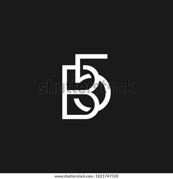 B5 5b Logo Design Logo Template Stock Vector (Royalty Free) 1821747530 ...