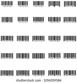 Bar Code Icon Set Stock Vector (Royalty Free) 1054359584 | Shutterstock