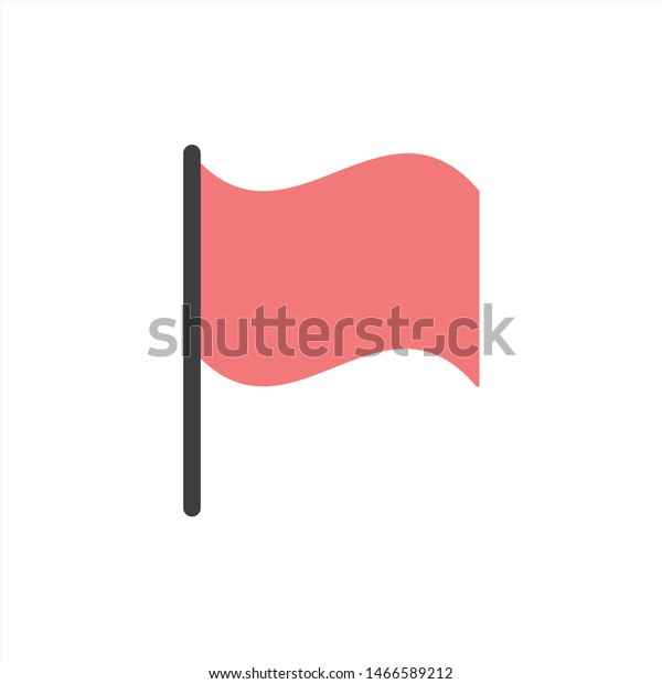 Basic Flag Ui Flat Color Icon Stock Vector (Royalty Free) 1466589212 ...