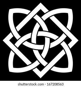 Beautiful 4 Point Celtic Knot Your Stock Vector (Royalty Free