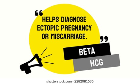 Beta Hcg Hormone Produced During Pregnancy Stock Vector (Royalty Free