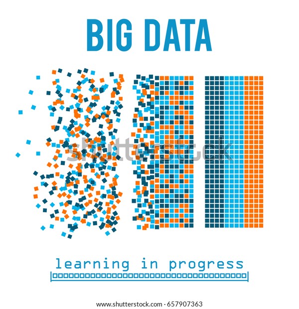 Big Data Visualization Machine Learning Algorithms Stock Vector ...
