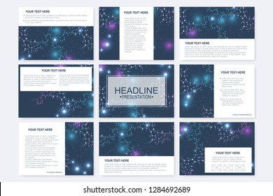 Big Set Vector Templates Presentation Slides Stock Vector (Royalty Free ...