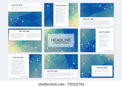Big Set Vector Templates Presentation Slides Stock Vector (Royalty Free ...