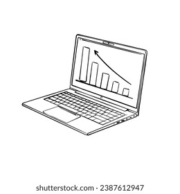 Black White Hand Drawing Notebook White Stock Vector (Royalty Free