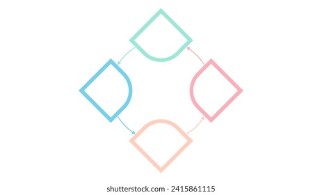 Blank Company Process Chart Infographic Template Stock Vector (Royalty ...