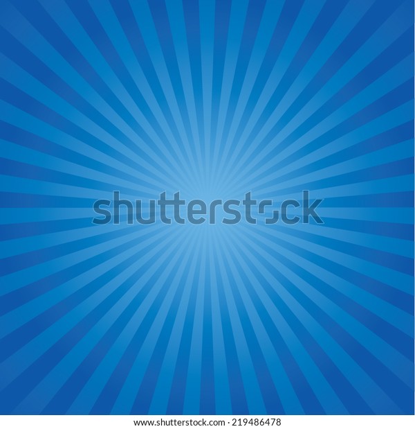 Blue Color Burst Background Vector Illustration Stock Vector (Royalty