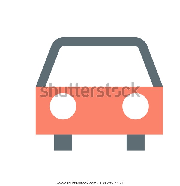 Car Front View Icon Stock Vector (Royalty Free) 1312899350 | Shutterstock