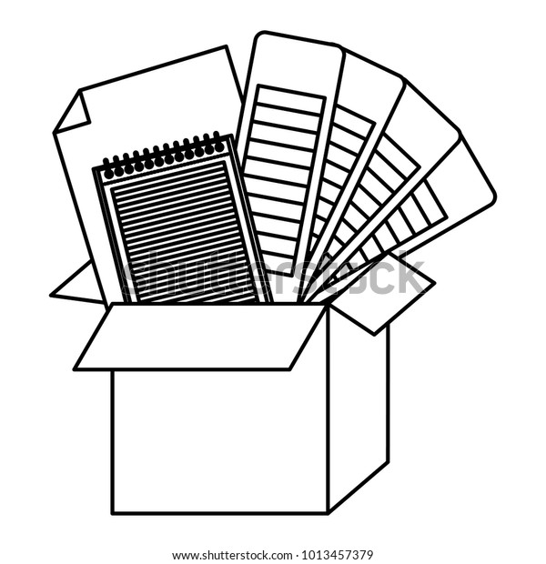 Cardboard Box Color Palette Guide Notebook Stock Vector (Royalty Free