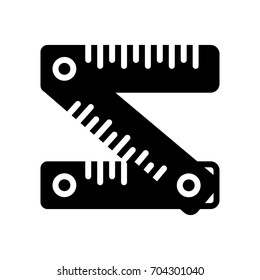 Carpenter Ruler Stock Vector (Royalty Free) 704301040 | Shutterstock