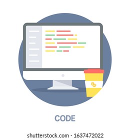 Code Programming Icon Concept Stock Vector (Royalty Free) 2237330861 ...