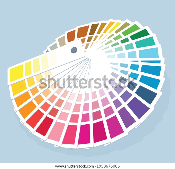 Color Palette Guide Paint Sample Paint Stock Vector (Royalty Free