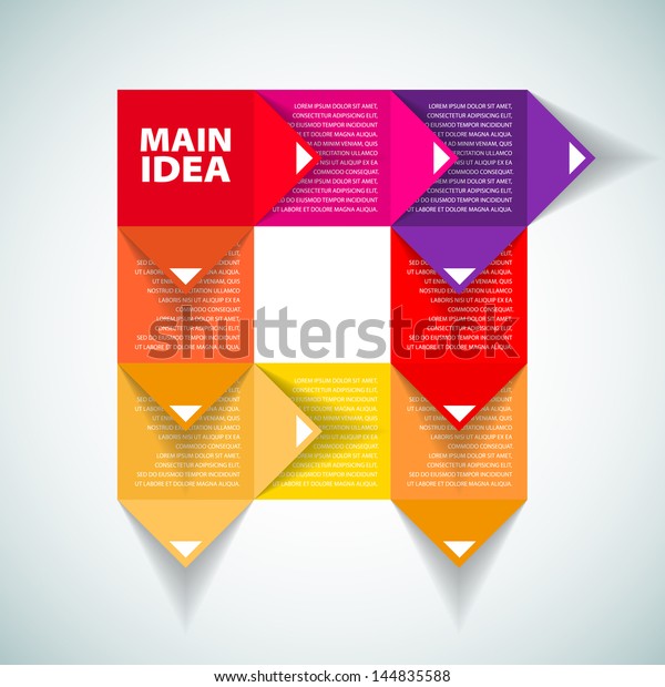Colorful Process Chart Module Vector Illustration Stock Vector (Royalty ...