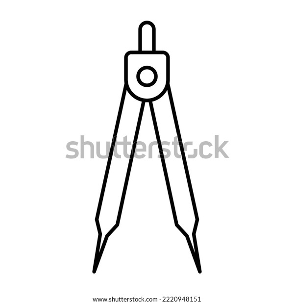 Compass Drawing Icon Vector Design Template Stock Vector (Royalty Free