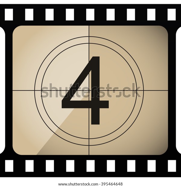 Counted Down Numbers On Retro Looking Stock Vector (Royalty Free