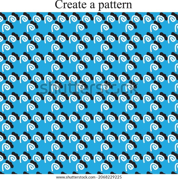 Create Pattern Design Template Stock Vector (Royalty Free) 2068229225 ...
