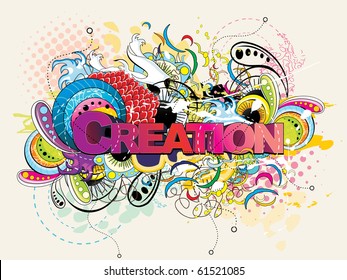 Creation Vector Text Illustration Stock Vector (Royalty Free) 61521085 ...