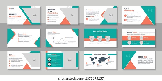 Creative Business Powerpoint Presentation Slides Template Stock Vector ...