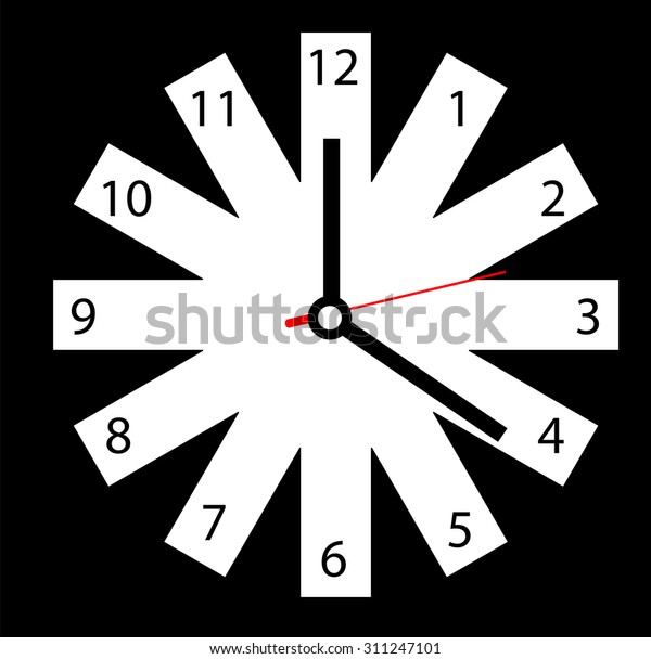 Creative Clock Design Stock Vector (Royalty Free) 311247101 Shutterstock