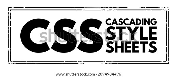 Css Cascading Style Sheets Language Used Stock Vector (Royalty Free ...