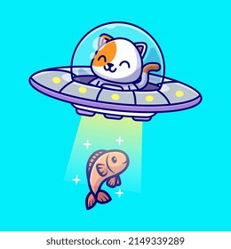 Premium Vector Cute cat icon on isolated mint