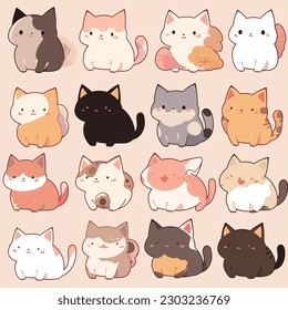 Poster Gato Gatinho Kawaii