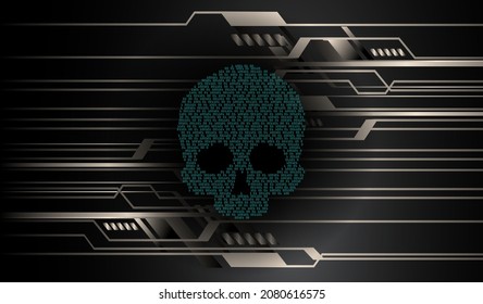 2,289 Cyber Hacker Attack Background Skull Images, Stock Photos, 3D ...
