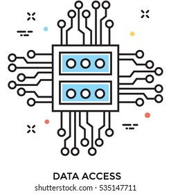 Data Access Vector Icon Stock Vector (Royalty Free) 535147711 ...
