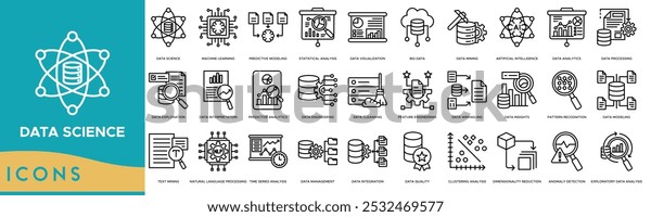 Data Science Icon Data Science Machine Stock Vector (Royalty Free ...
