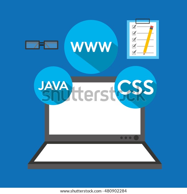 Design Language Programming Software Concept Vector Stock Vector ...
