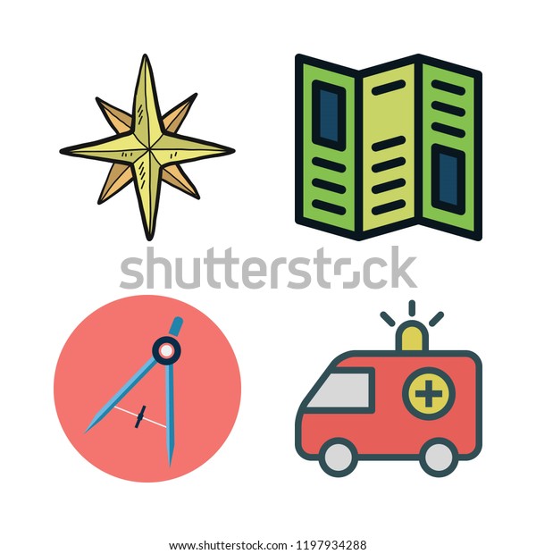 Direction Icon Set Vector Set About Stock Vector (Royalty Free ...