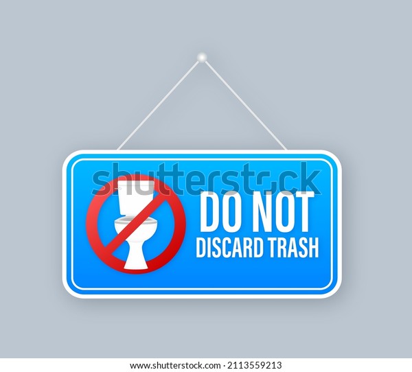 Do Not Discard Trash On Dust Stock Vector (Royalty Free) 2113559213
