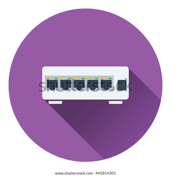 Switch Icon Flat Color Design Stock Vector (Royalty Free) 445854301 Shutterstock