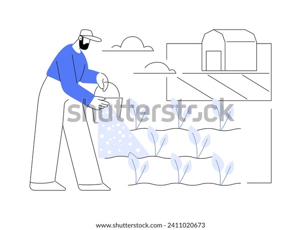 Fertilizer Use Isolated Cartoon Vector Illustrations Stock Vector ...