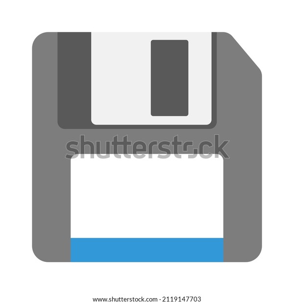 Floppy Disk Icon Emoji Isolated On Stock Vector (Royalty Free) 2119147703 Shutterstock
